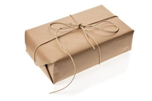 Brown Paper Wrap with String Ribbon     ورق تغليف بني بشريط خيطي