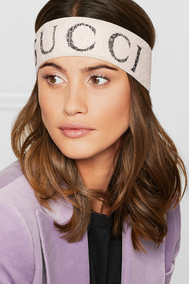Printed stretch-knit headband