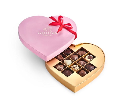 HEART VELVET BOX - 12 PCS