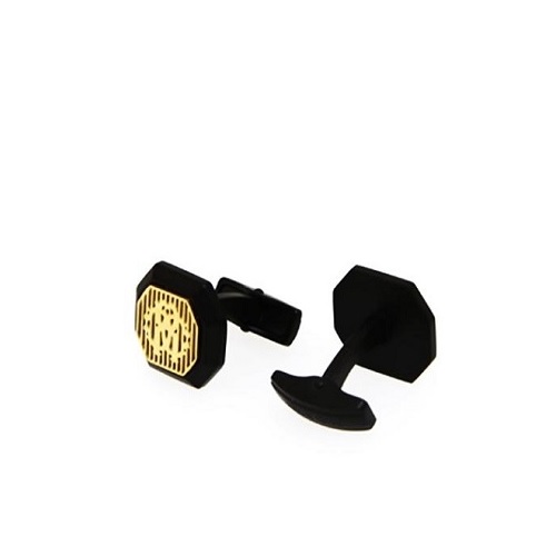 ROBERTO CAVALLI BLACK CUFFLINKS