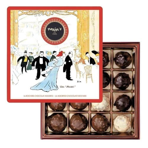 MAXIM'S 16 ASSORTED ROCHERS IN TIN