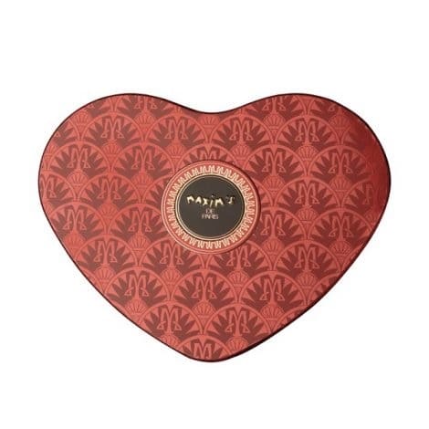 HEART BOX WITH MILK CHOCOLATE, NOUGAT